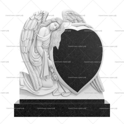 Резной семейный памятник № 003