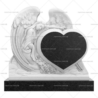 Резной семейный памятник № 004