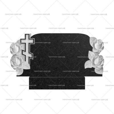 Резной семейный памятник № 017