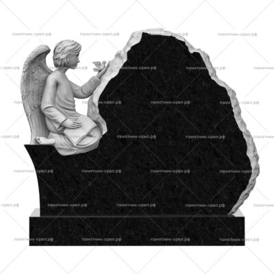 Резной семейный памятник № 025